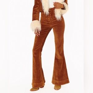 Show Me Your Mumu Cam Cam Bells Saddle Brown Corduroy (medium) NWOT
